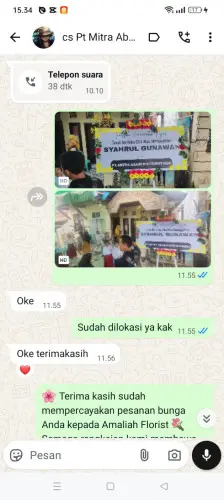 Testimonial Papan Bunga curugbadak