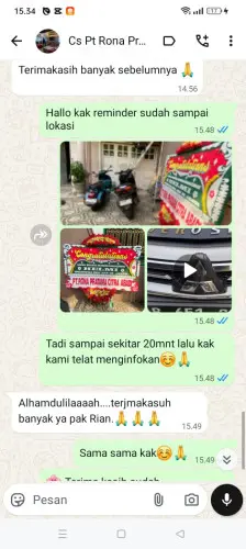 Testimonial Papan Bunga curugbadak