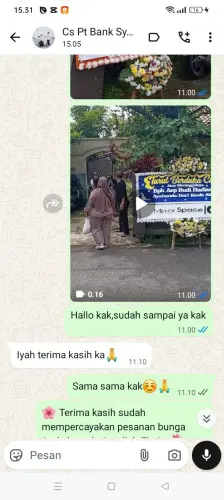 Testimonial Papan Bunga curugbadak